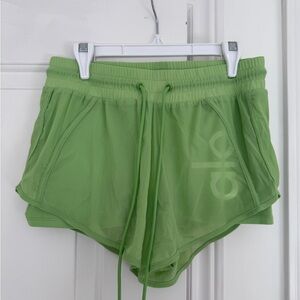 ALO Yoga Women's Green Shorts
